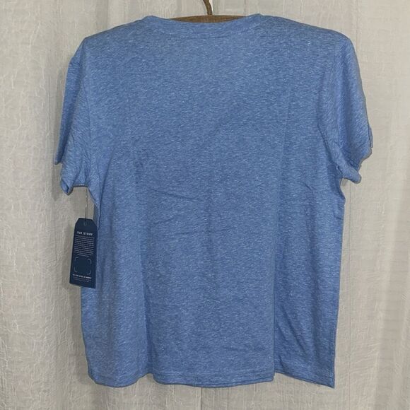 Life is Good TAKE IT OUTSIDE Blue 2 Piece Sleep Shirt & Shorts PJ Set - Picture 9 of 16